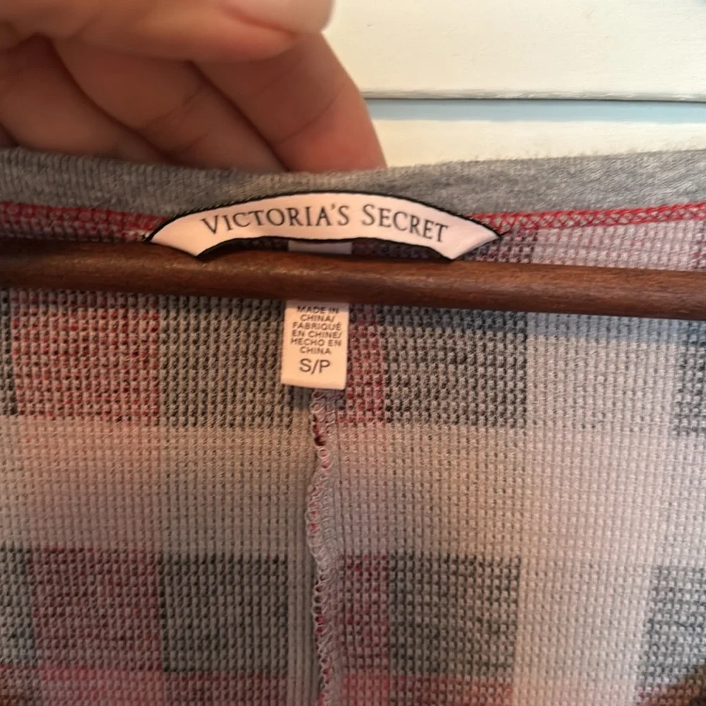 Victoria's Secret Red and Gray Pajama Romper - Picture 2 of 3